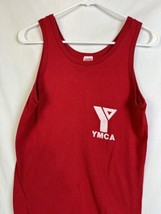 Vintage YMCA T Shirt Tank Top 50/50 Blend Red Medium USA 80s - $29.99