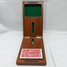 Wood Expressions Solid Wood Cribbage Set With Deck Of Cards Made In Taiwan - $53.45
