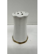 VINTAGE R S GERMANY WHITE AND GOLD PORCELAIN HATPIN HOLDER 4-5/8&quot; HIGH - £15.73 GBP