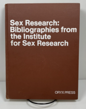 Sex Research: Bibliographies from the Institute for Sex Research Oryx Press - £22.00 GBP