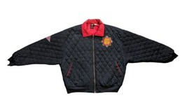 RARE1988 Nike Air Jordan Vintage Quilted Jacket Achievement Patch Black ... - £607.51 GBP