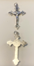 Silver Plated 2&quot; Crucifix Pendant,  New #11 - £2.36 GBP