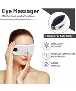 Eye Massager with Heat and Vibration Compression Rechargeable Bluetooth ... - $62.48 CAD