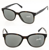 PRADA Square 08U Black Gray Havana Authentic Logo Sunglasses PR08US Men Luxury - £175.22 GBP