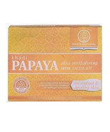 Khadi Natural Papaya Skin Revitalizing Mini Facial Kit 75 gm Ayurvedic S... - £21.00 GBP