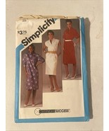 Simplicity Sewing Pattern 6448 Misses Funnel Neck Dress w/Pockets Sz 14 ... - $6.82 CAD