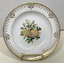 Meissen Plate Antique Marked Porcelain Vintage Flower Design Made In Ger... - £48.31 GBP