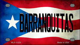 Barranquitas Puerto Rico Flag Novelty Mini Metal License Plate Tag - $14.95
