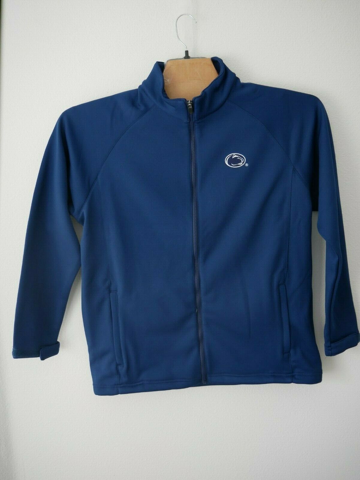 Primary image for Crable NCAA Penn State Nittany Lions Mens Full Zip Bonded Jacket Navy Sz L NWT