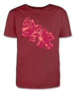 T-Shirt - Family Guy: Peter Vs The Chicken (2021) *Loot Wear / Small / Red* - $207.48 MXN