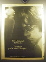 1974 Neil Diamond Serenade Album Ad - The album you&#39;ve been waiting for - £14.62 GBP