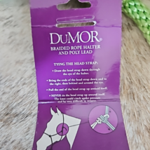 DuMor Lime Green Horse Rope Halter with Attached Lead image 6