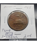 MEXICO  COIN 20 Cent 1955  Km#439  ~ Circulated - $4.94