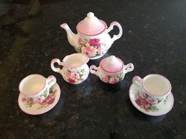 Vintage Allyn Nelson Fine Bone China Miniature Tea Set For Two Made In England - £105.08 GBP