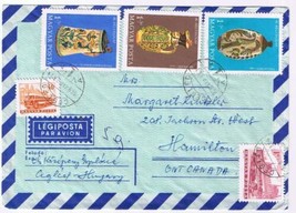 Stamps Art Hungary Envelope Budapest Belyegnap 1989 - $3.95