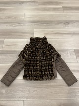 Max Mara Weekend Faux Fur Brown Puffer Coat Size 2 - $198.00