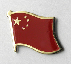 China People&#39;s Republic Of Prc Chinese Single Flag Lapel Pin Badge 3/4 Inch - £4.29 GBP