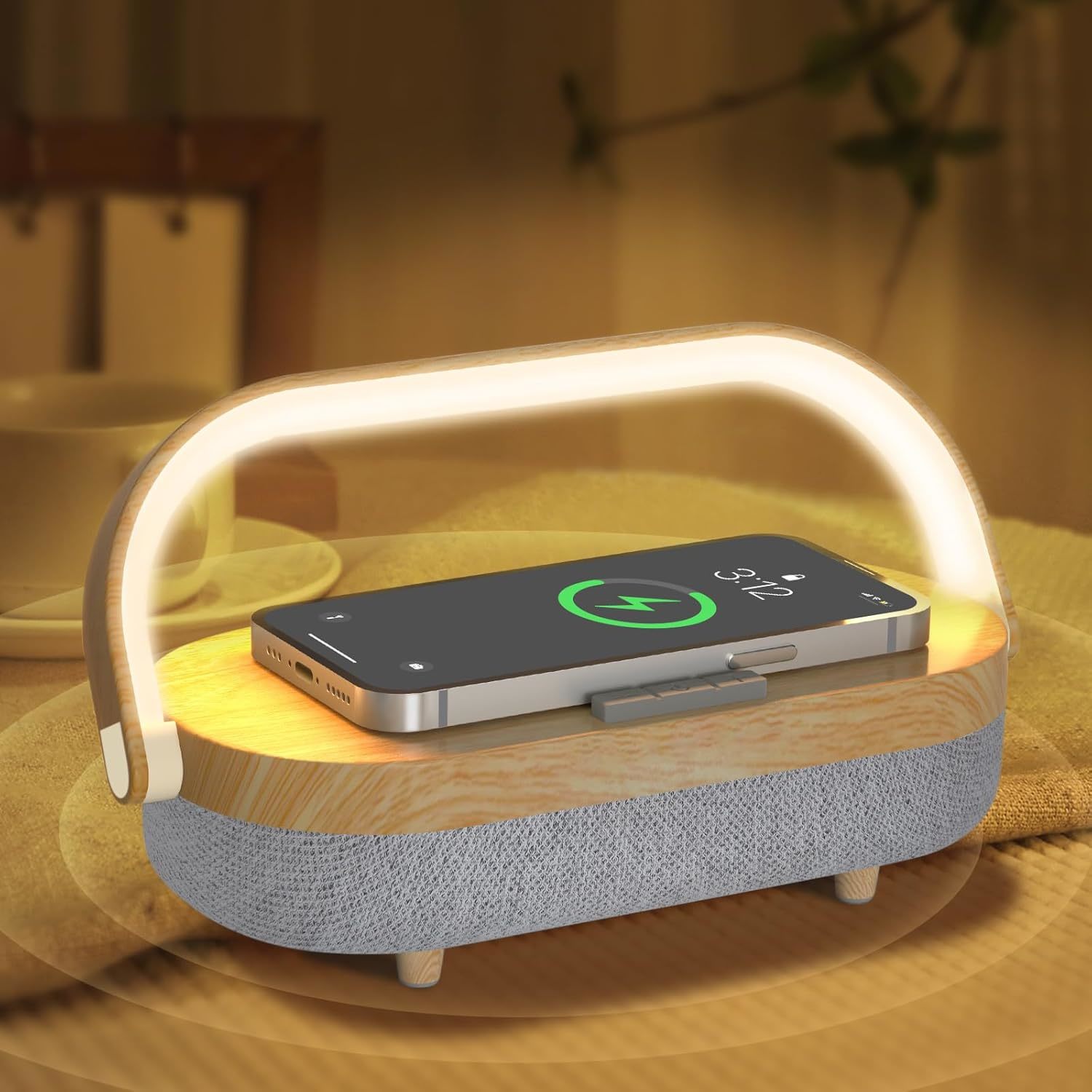 Led Bedside Lamp, Touch Lamps For Bedroom Nightstand, 4 In 1 Bedside Table Lamp