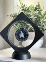 United State AIR FORCE SPACE COMMAND Challenge Coin With Display Case - $19.79