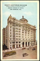1916 Trinity Auditorium Building POSTCARD LA CA Postmarked Geo Rice &amp; Sons - £14.66 GBP