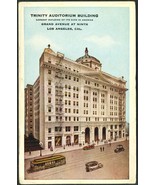 1916 Trinity Auditorium Building POSTCARD LA CA Postmarked Geo Rice &amp; Sons - $18.69