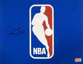 Jerry West Signed 11x14 Los Angeles Lakers Logo Photo BAS - £60.13 GBP