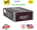 HERSHEY’S Milk Chocolate Candy Bars 1.55 oz. (36 Count) Value Pack exp 2... - £30.16 GBP