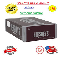 HERSHEY’S Milk Chocolate Candy Bars 1.55 oz. (36 Count) Value Pack exp 2025/03 - £30.06 GBP