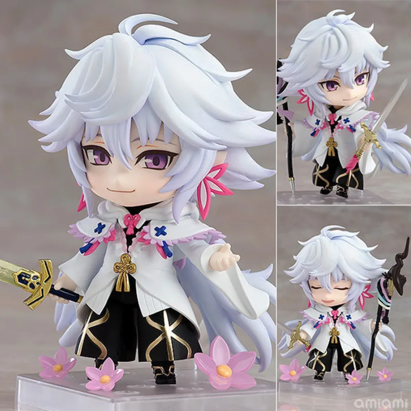 10CM Fate/Grand Order Merlin Caster Mobile Anime Action Clay Figurines Model - £26.14 GBP