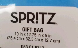 3 Count Spritz Medium Birthday Construction Themed Multi-Color Gift Bags 10"x12" image 4