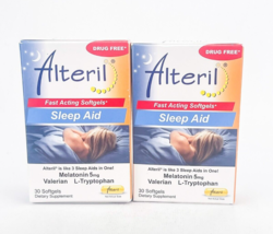 Alteril Fast Acting Natural Sleep Aid Dietary Supplement 30 Softgels Lot... - $38.65