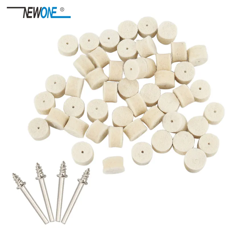 50pcs 1m  Felt Polishing Buffing Wheel Grinding Asive Pad+4pcs 3.2 mm Sh... - $162.12
