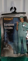 NIP Men&#39;s Surgeon Scrubs Costume Cap, Shirt, Pants One Size Fits Most Up To 42 - £40.21 GBP