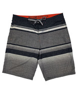 Mossimo Supply Men Size 34 (Measure 34x11) Gray Striped Board Shorts - £8.94 GBP