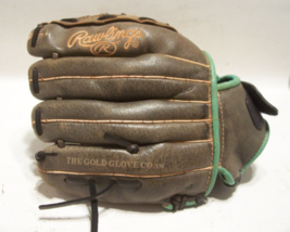 Rawlings 11” Youth Storm Glove ST1100FP REG Brown &amp; Teal Leather Shell RHT - $14.82