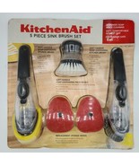 New KitchenAid 5-Piece Sink Brush Set Soap Dispensing RARE New Old Stock - $1,423.96 MXN