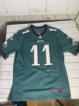 Lightly Used NIKE NFL M Philadelphia Eagles Jersey 11 Carson Wentz in Green - £16.44 GBP