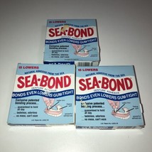 NEW 3 Boxes Sea-Bond Denture Adhesive LOWERS 15 ct - $9.89