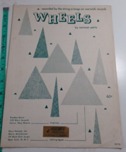 Wheels Tell the World by Norman Petty String-a-Longs Sheet Music 1960 good - £6.22 GBP