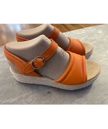 TIMBERLAND WOMEN&#39;S SANTORINI SUN BACKSTRAP SANDAL M ORANGE FULL GRAIN  A... - $89.99