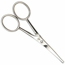 Ultra Gold Shears Professional Dog Pet Grooming 4&quot; Ear &amp; Nose w/ Ball Tip Curved - £44.51 GBP