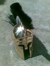 Nauticalmart Greek Corinthian Helmet with Plume Brass Ancient Helmet Rep... - $147.51