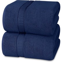 - Luxurious Jumbo Bath Sheet 2 Piece - 600 Gsm 100% Ring Spun Cotton Hig... - £48.58 GBP