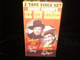 VHS Sombrero Kid 1942 &amp; Rough Rider&#39;s Round Up 1939 Don Red Barry, Roy Rogers - £5.98 GBP