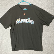 Florida Marlins Shirt Mens  Majestic Cool Base XL Shirt - £10.85 GBP