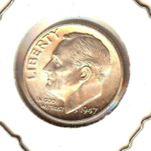 1947-D Roosevelt Dime GEM BU - £15.02 GBP
