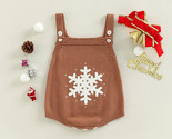 NEW Baby Boys Christmas Snowflake Sweater Romper Jumpsuit - $7.14