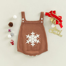 NEW Baby Boys Christmas Snowflake Sweater Romper Jumpsuit - £5.62 GBP
