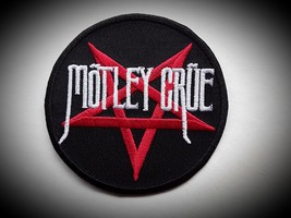 MOTLEY  CRUE HEAVY ROCK POP MUSIC BAND EMBROIDERED PATCH  - £3.91 GBP