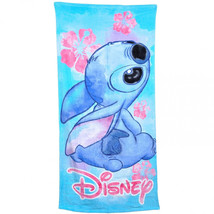 Disney Lilo and Stitch 28x58 Beach Towel Blue - £21.33 GBP